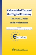 Cover: Value Added Tax and the Digital Economy - Kluwer Law International