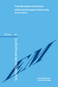Abbildung von: Free Movement of Persons within the European Community - Kluwer Law International