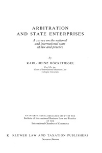 Enlarge image Cover: Arbitration and State Enterprises - Kluwer Law International