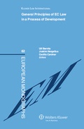 Cover: General Principles of EC Law in a Process of Development - Kluwer Law International