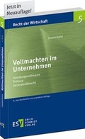 Bild: Vollmachten im Unternehmen - Erich Schmidt Verlag