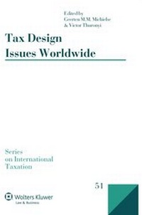 Enlarge image Cover: Tax Design Issues Worldwide - Kluwer Law International