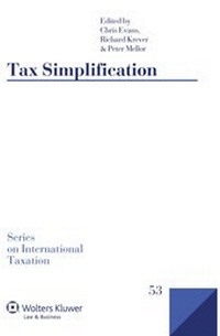 Enlarge image Cover: Tax Simplification - Kluwer Law International