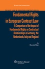 Cover: Fundamental Rights in European Contract Law - Kluwer Law International