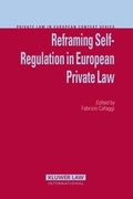 Cover: Reframing Self-Regulation in European Private Law - Kluwer Law International