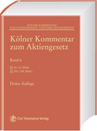 Abbildung von: Kölner Kommentar zum Aktiengesetz - Carl Heymanns Verlag