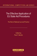 Cover: The Effective Application of EU State Aid Procedures - Kluwer Law International