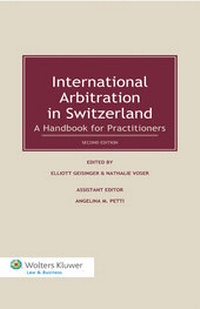 Abbildung von: International Arbitration in Switzerland - Kluwer Law International
