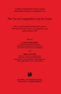 Enlarge image Cover: The Use of Comparative Law by Courts - Kluwer Law International