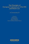 Cover: The Principles of European Contract Law (Part III) and Dutch Law - Kluwer Law International