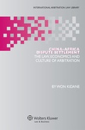 Cover: China-Africa Dispute Settlement - Kluwer Law International