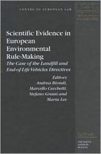 Bild: Scientific Evidence in European Environmental Rule-Making - Kluwer Law International