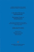 Cover: Developing Trends of Parliamentarism:XIVth International Congress of Comparative Law, Athens, August 1994; General and National Reports - Kluwer Law International
