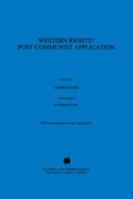 Abbildung von: Western Rights?:Post-Communist Application - Kluwer Law International