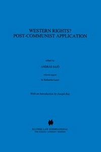 Abbildung von: Western Rights?:Post-Communist Application - Kluwer Law International