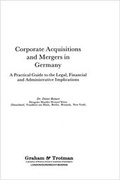 Abbildung von: Corporate Acquisitions and Mergers in Germany - Graham & Trotman Ltd