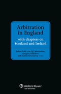 Cover: Arbitration in England - Kluwer Law International