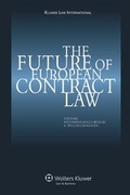 Bild: The Future of European Contract Law - Kluwer Law International