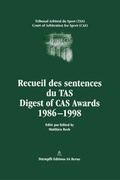 Abbildung von: Digest of CAS Awards I, 1986-1998 - Kluwer Law International