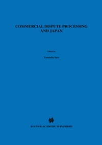 Abbildung von: Commercial Dispute Processing and Japan - Kluwer Law International