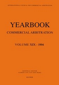 Abbildung von: Commercial Arbitration Yearbook 1996 - Kluwer Law International