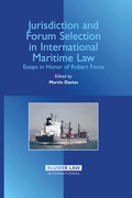 Cover: Jurisdiction and Forum Selection in International Maritime Law - Kluwer Law International
