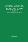 Cover: Introduction to Italian Law - Kluwer Law International