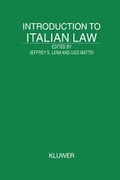 Cover: Introduction to Italian Law - Kluwer Law International