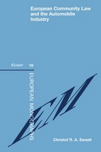 Abbildung von: European Community Law and the Automobile Industry - Kluwer Law International