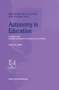 Cover: Autonomy in Education - Kluwer Law International