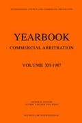 Abbildung von: Yearbook Commercial Arbitration, 1987 - Kluwer Law International