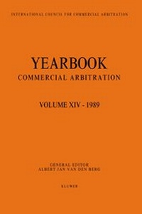 Abbildung von: Yearbook Commercial Arbitration, 1989 - Kluwer Law International