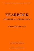 Abbildung von: Yearbook Commercial Arbitration, 1991 - Kluwer Law International