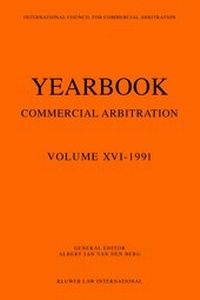Abbildung von: Yearbook Commercial Arbitration, 1991 - Kluwer Law International