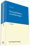 Cover: Vertraulichkeitsvereinbarungen - Carl Heymanns Verlag