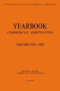 Abbildung von: Year Book of Commercial Arbitration - Kluwer Law International