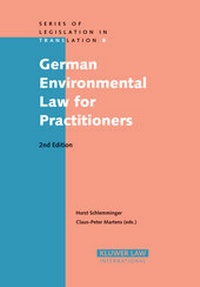 Bild: German Environmental Law for Practitioners - Kluwer Law International