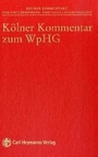 Cover: Kölner Kommentar zum WpHG - Carl Heymanns Verlag