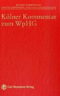 Abbildung von: Kölner Kommentar zum WpHG - Carl Heymanns Verlag