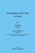Cover: Introduction to the Law of Israel - Kluwer Law International