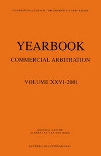 Abbildung von: Yearbook Commercial Arbitration:2001 - Kluwer Law International