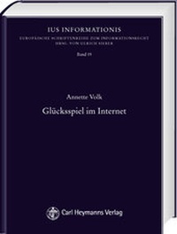 Abbildung von: Glücksspiel im Internet - Carl Heymanns Verlag
