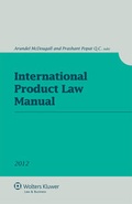 Cover: International Product Law Manual - Kluwer Law International