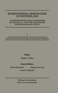 Abbildung von: International Arbitration in Switzerland:An Introduction and Commentary on Articles 176-194 of the Swiss Private International Law Statute - Kluwer Law International