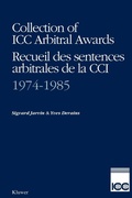 Cover: Collection of ICC Arbitral Awards, 1974-1985 - Kluwer Law International