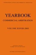 Abbildung von: Yearbook Commercial Arbitration Volume XXVIII - 2003 - Kluwer Law International