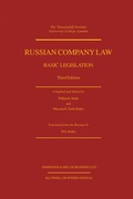 Cover: Russian Company Law:Basic Legislation - Kluwer Law International