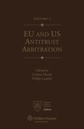 Cover: EU and US Antitrust Arbitration - Kluwer Law International