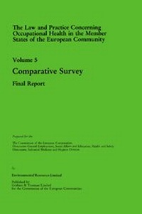 Enlarge image Cover: Law and Practice Relating to Occupational Health in the Member States of the European Community - Graham & Trotman Ltd