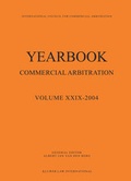 Abbildung von: Yearbook Commercial Arbitration Volume XXIX-2004 - Kluwer Law International